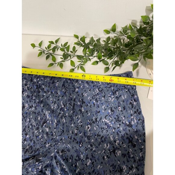 Athleta Brooklyn Ankle Pant Size 18 Blue Camouflage Print - Picture 11 of 14